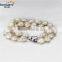 925 sterling silver freshwater 9-10mm coin pearl bracelet wholesale