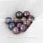 7.5-8mm AAA natural freshwater black round pearl loose beads, loose pearl beads, peacock pearl beads