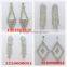 Temperament wholesale silver cup chain tassel earrings