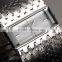 Elegant Fashion Analog Silver Brass Tassel Bracelet Women Watch
