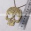 YIWU jewelry factory chain halloween skull head necklace fashion party dress 2015 new design made in China
