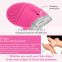 Factory price electric silicon sonic vibration face wash facial cleansing brush for wholesale