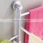 2016 Stainless Steel Wall Mounted Bathroom adjustable free rotation Towel Rack, towel rail bathroom