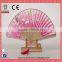 2016 Hot Sale Fashionable Custom Printed Bamboo Cloth Hand Fan