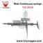 Continuous injector with rules stainless steel injector veterinary injector