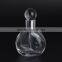 New design unique shaped empty clear glass perfume bottle with glass stick stopper for promotional gifts