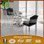 TH299 modern tempered glass table and chair set