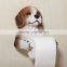 Cute Resin Dog Bust Funny Animal Toilet Paper Roll Holder