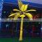 Artificial waterproof lighted indoor outdoor high quality LED palm tree festival decorations