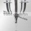 Nickel plated candelabra, Aluminum candelabra 3 arms and 5 arms silver candelabra