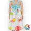 Cartoon Animal Print Flutter Sleeve Summer Girl dress