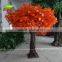 GNW BTR023-2 13ft Artificial Maple Tree For Outdoor Decoration Plastic Leaf Fiberglass Trunk Autumn Tree
