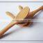 Mini wooden scoop condiment spoon for dining room or cantine table use