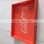 painted modern handled large wooden tray
