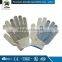 Natural white cotton safety gloves