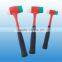 rubber mallet hammer with black fibreglass shafted handle STM017