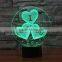 Novelty Valentine Gift 3D I love you Night Light 7 Color Change LED Table Lamp Gift