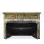 Buffet Console Oriental Rustic Painted Mahogany Wood Furniture