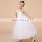 White Spaghetti Straps Princess Flower Girl Dress For Weddings Girls Party Pageant Dress