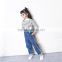 S17655A Girls jeans pants autumn 2017 children's clothing