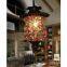 Flush Mount 1 Light Classical Droplight Restoring Ancient Ways Antique Brass Spray Lacquer Glass Metal