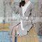 double-side plushed microfiber bathrobe