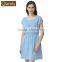 Fashion Design Qianxiu Polka Dot Dress Gown Knit Cotton Nightdress Women Sweet Breathable Sleepwear