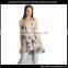 Custom womens Floral Sleeveless Long Style Swing Tops,Fashion Cotton Printed Sleeveless Blouses For Women