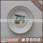 8 inches sublimation blank ceramic plate dinner dishes with gold rim