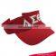 Custom embroidered wholesale cotton women's fashion adjustable golf sun visor