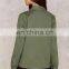 Fashion Embroidered Patch detail At Ease Boxy Silhouette Jacket