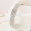 Hot Jewelry Full Crystal Bracelet Opening Bracelets 4 colors Wholesale Austria crystal Bangle One pcs