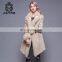 Hot sale Women Double Face Leather Jacket Sheep Fur Coats Woman
