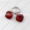 Decorative fat square point back fancy crystal stones for jewelry making