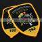 fabric custom security iron on embroidered badges for jacket