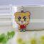 Bag ornaments cartoon dolls soft pvc rubber keychain making