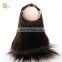 Original Brazilian Human Hair Extension Pre plucked 360 Lace Frontal Closure