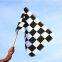 Factory Wholesale 3x5 Ft Black White Custom Checkered Race Hand Waving Flag