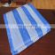 shading cover pe material blue white stripe tarpaulin roll
