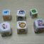 wholease heat printing D4,D6,D8,D10 kinds of plastic acrylic dice/board game dice
