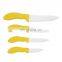 Amazon hot sale colourful plastic handle ceramic knife