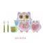 Bamboo fiber tableware set for children creative cartoon bowl divided gift tableware owl style bamboo fiber tableware