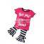 kids baby toddler star stripes kids clothing girl boutique clothing sets