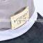 Design your own metal label cotton plain bucket hats custom adults