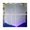 White Inflatable Led Cube Photo Booth Room Cabin Studio Booth With rgb Lights