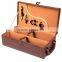 Custom Logo and Color Leather Wine Packaging Box,Faux Leather Boxes