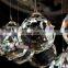 Crystal Drum Pendant Light with Smoke Grey Glass E14 Halogen Bulbs Lighting