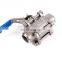 SS304/SS316 1pc Ball Valve Reducing Port Screw Ball Valve BSP NPT Female Ball valve
