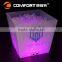 square shining glowing wine plastic led lighted ice bucket