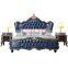 New Arrival Classic Design Bedroom Furniture Gold Color King Queen Bed